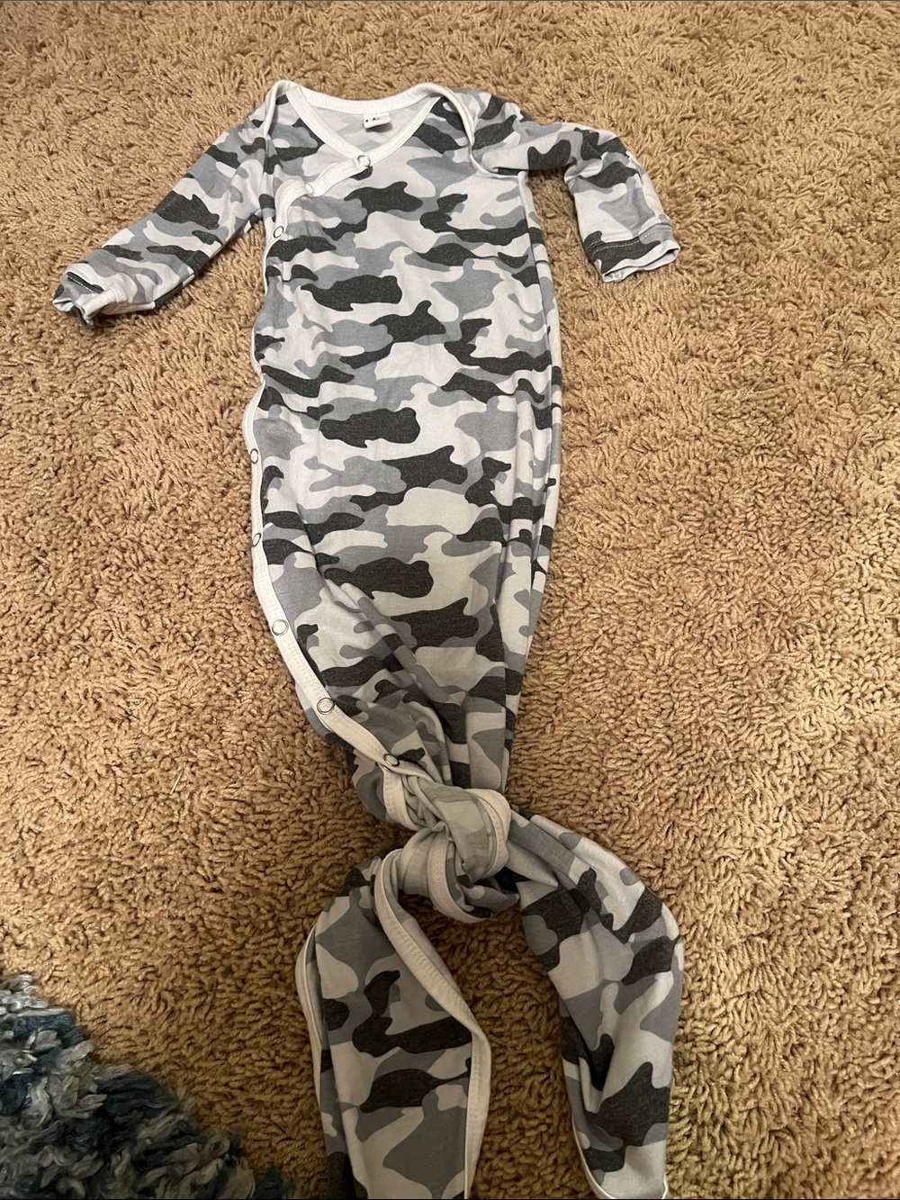 Copper Pearl Camo Knotted Gown